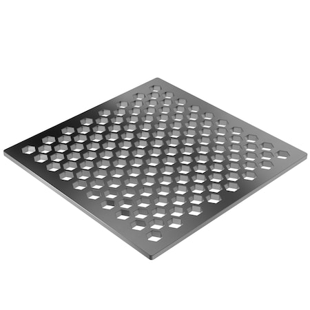 Newport Brass 6" Square Shower Drain in Stainless Steel (Pvd) 233-607-20
